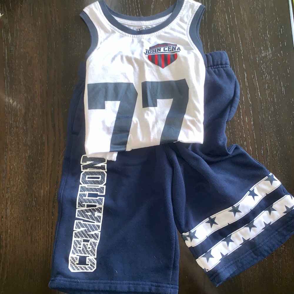 John Cena shorts and tank top XL 14/16